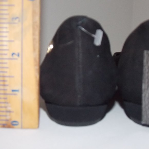 Atelier mix black leather suede flats shoe size 6 - Picture 6 of 7